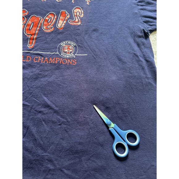 Detroit Tigers Vintage 1984 World Series Champions T-Shirt Medium/Large 80's - Picture 3 of 10